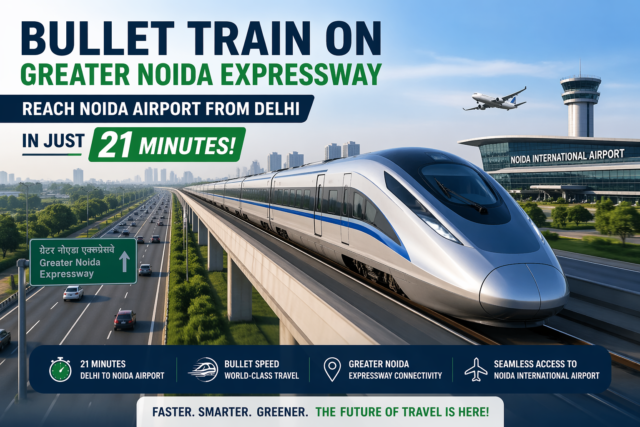 Bullet Train on Greater Noida Expressway: Reach Noida Airport from Delhi in Just 21 Minutes!