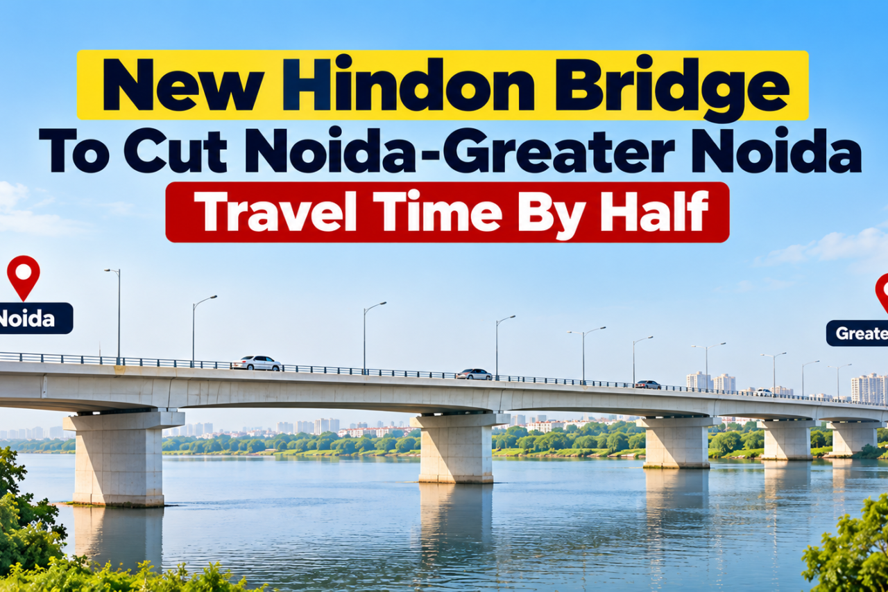 New Hindon Bridge To Cut Noida-Greater Noida Travel Time By Half
