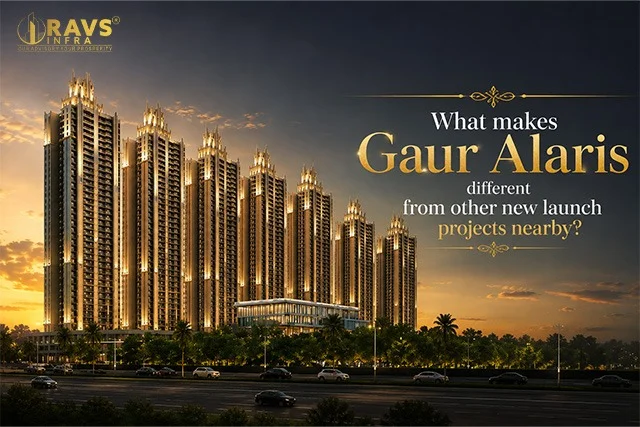 What makes Gaur Alaris different from other new launch projects nearby?